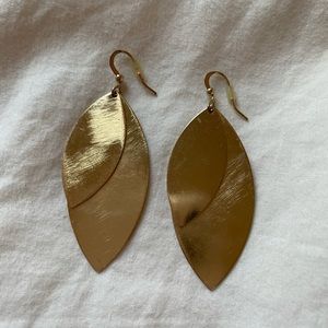 Gold Leaf Earrings | Layered Earrings